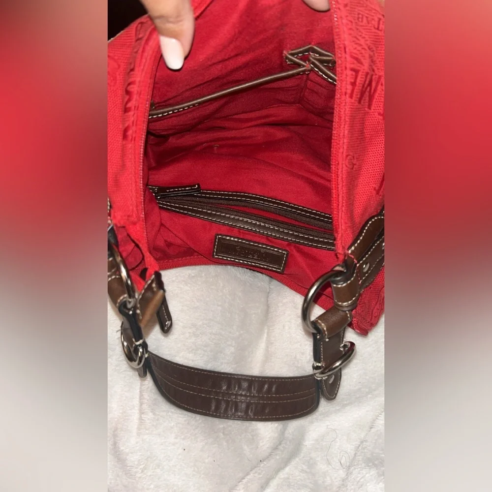 American living Red and Brown Hobo Bag